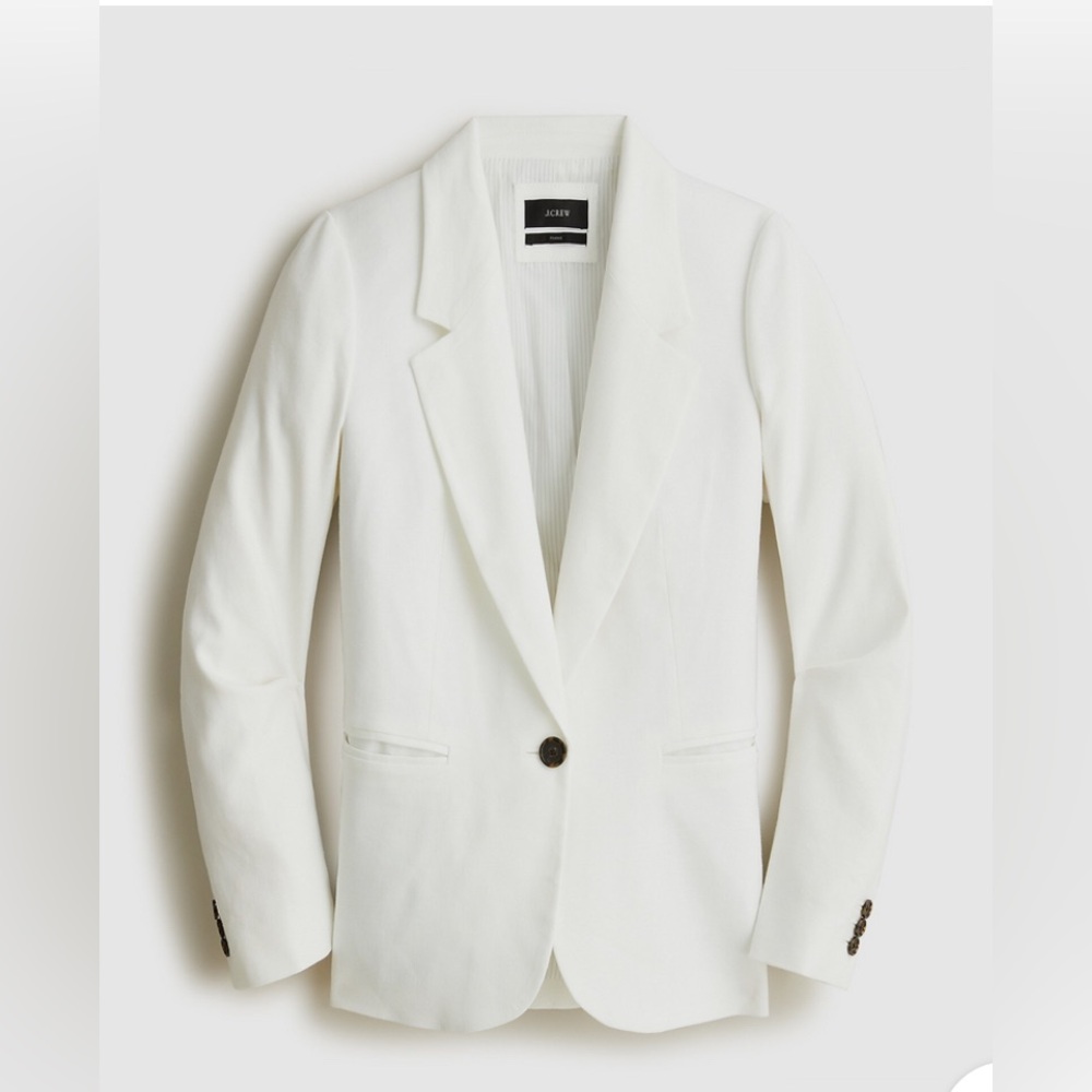 STRETCH LINEN BLEND PARKE BLAZER.